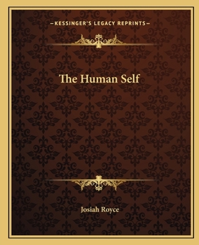 Paperback The Human Self Book