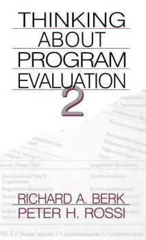 Hardcover Thinking about Program Evaluation Book