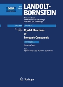 Hardcover Space Groups (194) P63/MMC - (190) P-62c Book