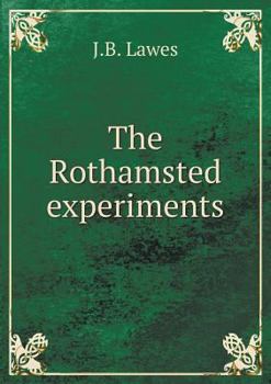 Paperback The Rothamsted experiments Book