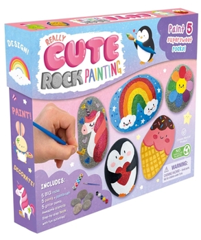 Misc. Really Cute Rock Painting-Paint 5 Supersweet Rocks!: Craft Kit for Kids Book