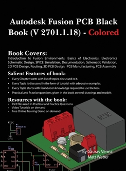 Hardcover Autodesk Fusion PCB Black Book (V 2701.1.18): Colored Book