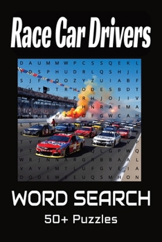 Paperback Race Car Drivers Word Search Puzzle Book