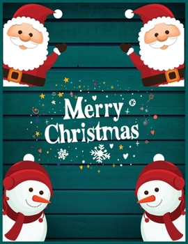 Merry Christmas: Cute Christmas 8.5x11 Lined writing notebook journal for christmas lists, planning, menus, gifts, and more ; Christmas Journal & Planner