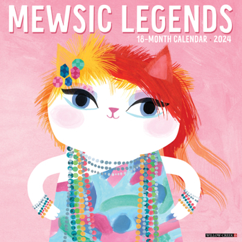 Calendar Mewsic Legends 2024 12 X 12 Wall Calendar Book