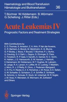 Paperback Acute Leukemias IV: Prognostic Factors and Treatment Strategies Book