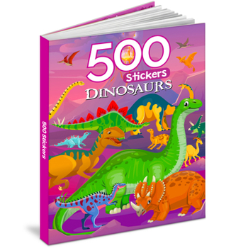 Paperback 500 Dinosaur Stickers Book (Activity Book) Book