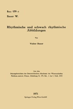 Paperback Rhythmische und schwach rhythmische Abbildungen [German] Book