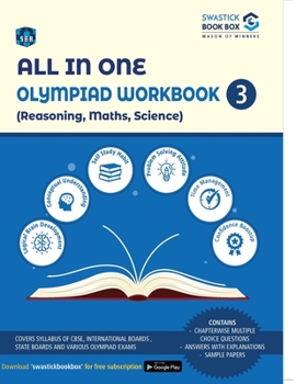 Paperback All in One Olympiad Workbook for Reasoning, Maths & Science - Class 3 Book