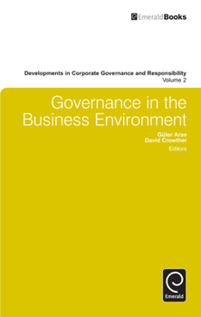 Hardcover Governance in the Business Environment Book