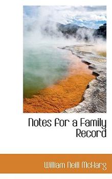 Paperback Notes for a Family Record Book