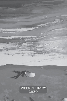 Paperback Weekly Diary 2020: Week to a page planner with added extras in the Diary for Student/Teacher/Home/Business - Sea Landscape Grey Cover Book