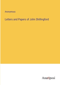 Paperback Letters and Papers of John Shillingford Book
