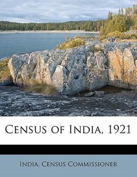 Paperback Census of India, 1921 Book