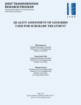 Paperback Quality Assessment of Geogrids Used for Subgrade Treatment Book
