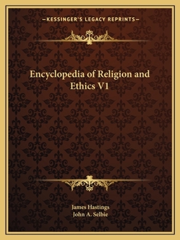 Paperback Encyclopedia of Religion and Ethics V1 Book