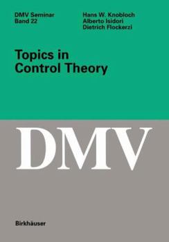 Paperback Topics in Control Theory Book