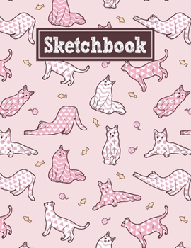 Paperback Sketchbook: 8.5 x 11 Notebook for Creative Drawing and Sketching Activities with Cat Themed Cover Design Book