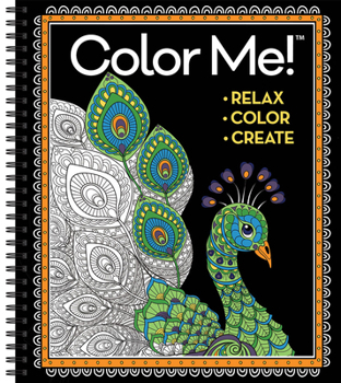 Spiral-bound Color Me Peacock Book