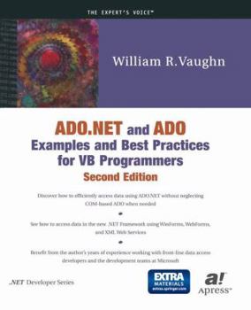 Paperback ADO.NET and ADO Examples and Best Practices for VB Programmers [With CDROM] Book