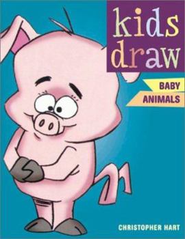 Paperback Kids Draw Baby Animals Book