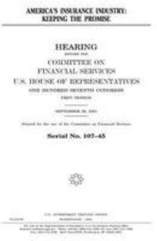 Paperback America's insurance industry: keeping the promise Book