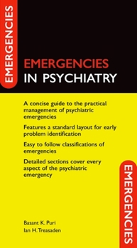 Paperback Emergencies in Psychiatry Book