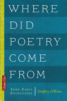 Paperback Where Did Poetry Come from Book