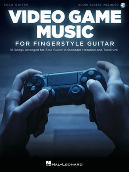 Paperback Video Game Music for Fingerstyle Guitar Songbook with Online Audio Demo Tracks Book