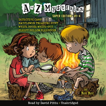 Audio CD A to Z Mysteries Super Editions #1-4: Detective Camp; Mayflower Treasure Hunt; White House White-Out; Sleepy Hollow Sleepover Book