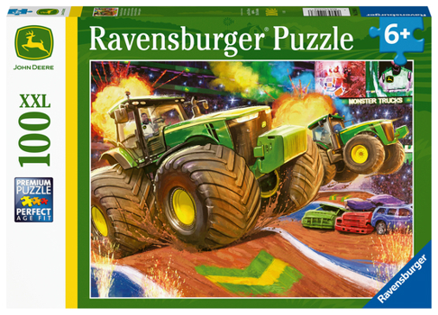 Misc. John Deere Big Wheels 100pc Puzzle Book