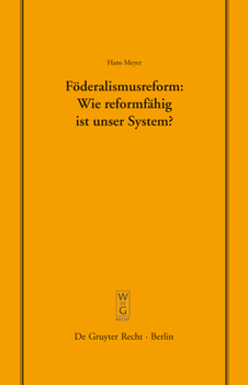 Paperback Föderalismusreform: Wie reformfähig ist unser System? [German] Book