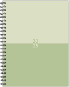 Spiral-bound Mint Duotone 2025 6.5 X 8.5 Softcover Weekly Planner Book