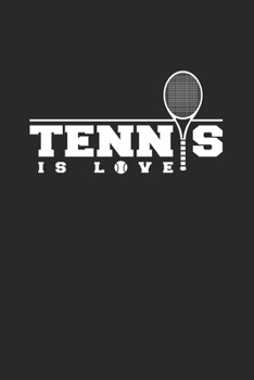 Paperback Tennis is love: 6x9 Tennis - lined - ruled paper - notebook - notes Book