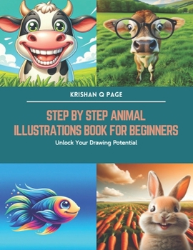 Paperback Step by Step Animal Illustrations Book for Beginners: Unlock Your Drawing Potential Book