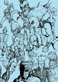 Paperback Post-Apocalyptic Society Sketchbook - Blue Book