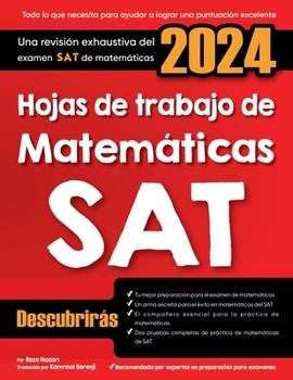 Paperback Hojas de trabajo de matemáticas SAT: Una revisión completa del examen de matemáticas SAT [Spanish] Book