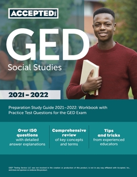 Paperback GED Social Studies Preparation Study Guide 2021-2022: Workbook with Practice Test Questions for the GED Exam Book