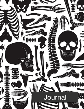 Journal | Skeleton Journal Notebook Grid Sturdy High Quality Premium White Paper 8.5x11 pages| Journal For Woman | Journal For Man| Journal Notebook For Students| Journal For Work| School Journal