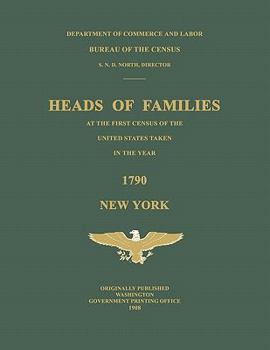 Paperback Heads of Families at the First Census of the United States Taken in the Year 1790: New York Book