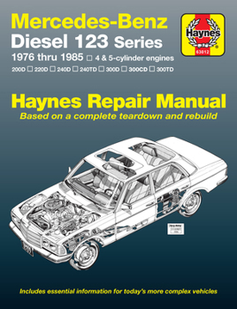 Paperback Mercedes-Benz Diesel 123 Series 1976-85 Book