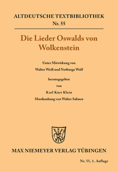 Paperback Die Lieder Oswalds von Wolkenstein [German] Book
