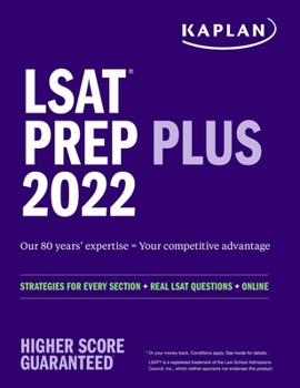 Paperback LSAT Prep Plus 2022: Strategies for Every Section, Real LSAT Questions, and Online Study Guide Book