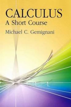 Paperback Calculus: A Short Course Book