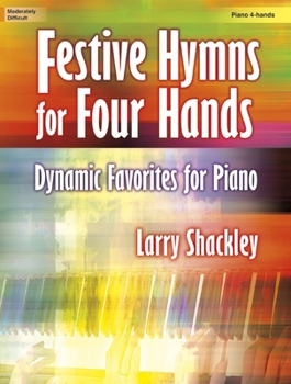 Paperback Festive Hymns for Four Hands: Dynamic Favorites for Piano Book