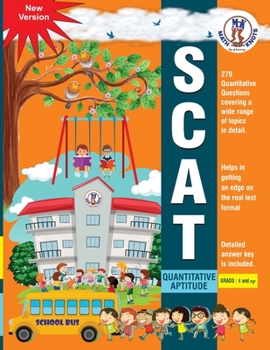 Paperback SCAT Quantitative Aptitude-Grades 4 and up Book