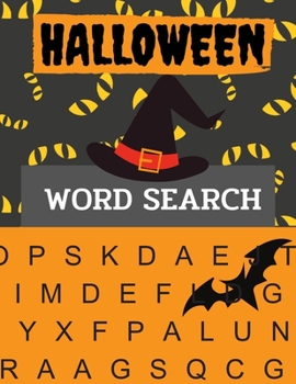 Paperback Halloween word searches: Word search puzzles book [Large Print] Book