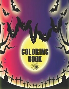 Paperback Coloring Book: Cute Halloween Book for Kids, 3-5 yr olds Book