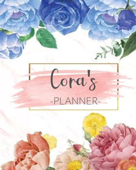 Cora's Planner: Monthly Planner 3 Years January - December 2020-2022 | Monthly View | Calendar Views Floral Cover - Sunday start