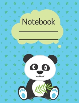 Paperback Notebook: Cute Panda - Lined Notebook Journal - 120 pages - Standart (8.5 x 11 inches) Book